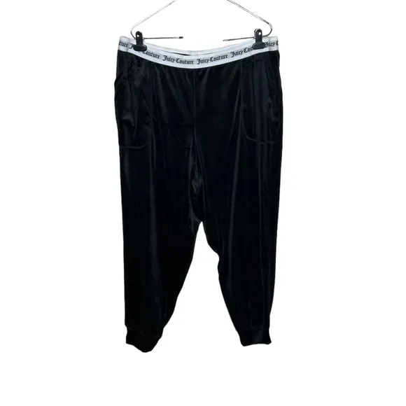 Juicy Couture Velour Black Pajama Loungewear Sleepwear