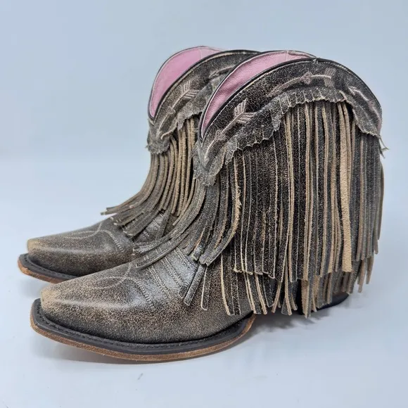 Junk Gypsy Women’s Spitfire Fashion Booties - Snip Toe (Size 6.5)
