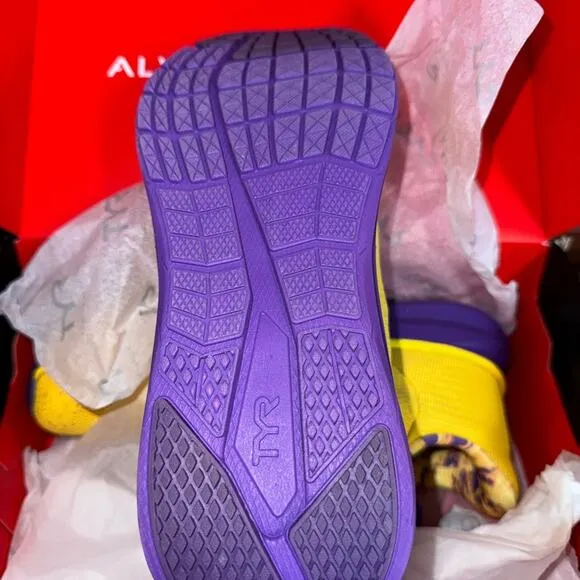 Just in 💫| TYR Techknit RNR - 1 Running Shoe Yellow/Purple M 6.5 W 8