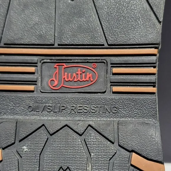 Justin Camo/ Leather Western Work Boots