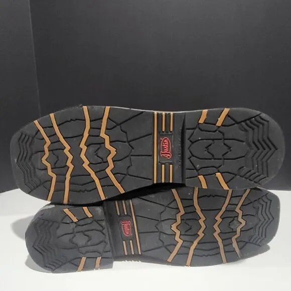 Justin Camo/ Leather Western Work Boots
