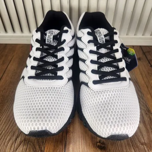 K-Swiss Tubes Comfort 200 07112-104 Mens Sz 7.5 White Black Sport Sneakers Shoes