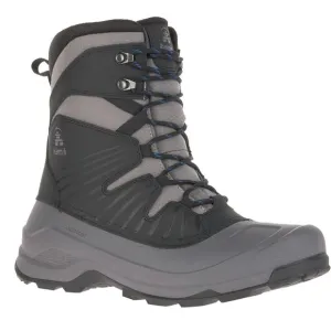Kamik Black and Gray Boots with High-Top Design and Durable Traction Sole