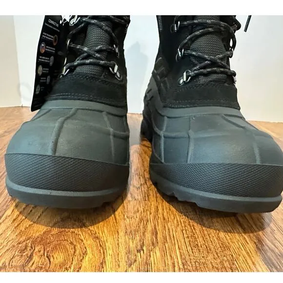 Kamik Men’s Fargo Waterproof Snow Boots Black Size 10 Lace-Up Winter NWT Flawed