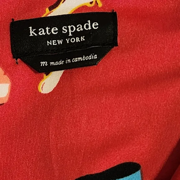 Kate Spade 2 piece Red Party Shoes Sleepwear Set