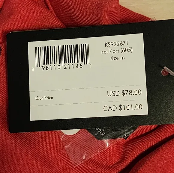 Kate Spade 2 piece Red Party Shoes Sleepwear Set
