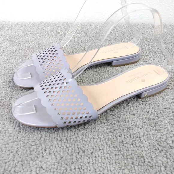 Kate Spade New York Fonteyn Sandals Womens Size 7 Shoes Slip On Flats Lavender
