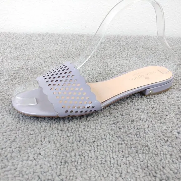 Kate Spade New York Fonteyn Sandals Womens Size 7 Shoes Slip On Flats Lavender