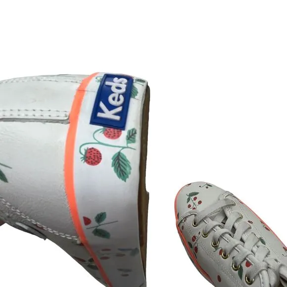 Keds Strawberries Sneakers White Size 10 M Women's Rifle Paper Co. Kickstart