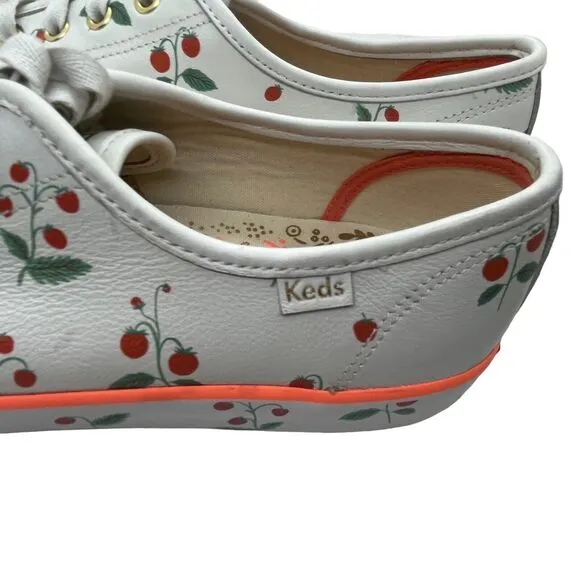 Keds Strawberries Sneakers White Size 10 M Women's Rifle Paper Co. Kickstart