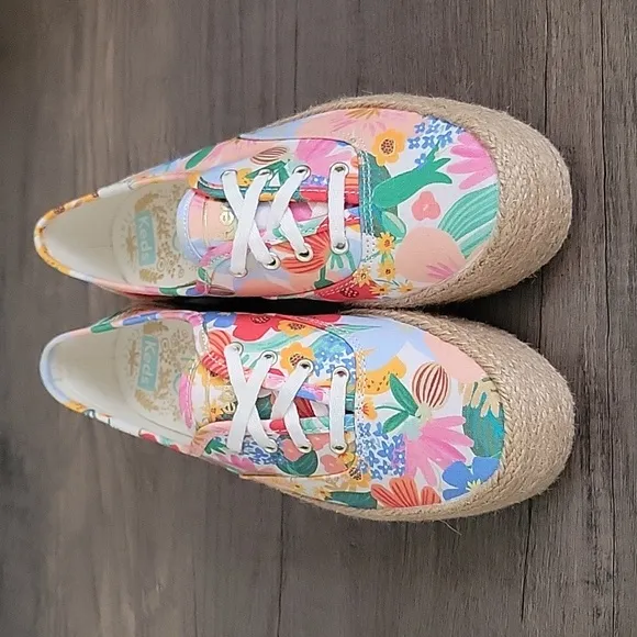Keds x Rifle Paper Co Sicily Floral Platform Espadrille Sneaker - 7
