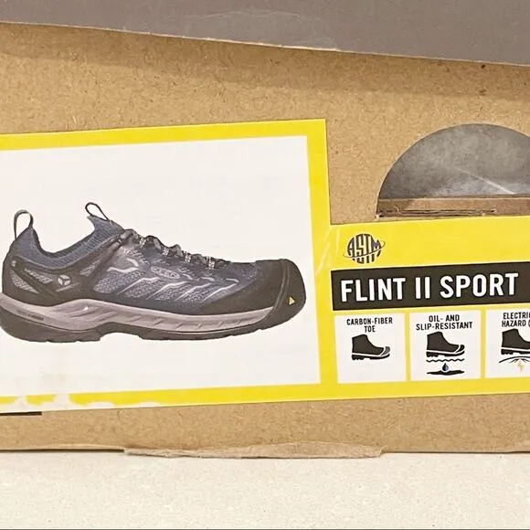 Keen Flint II Sport Utility Shoes Carbon Fiber Toe Navy Gray Women 7
