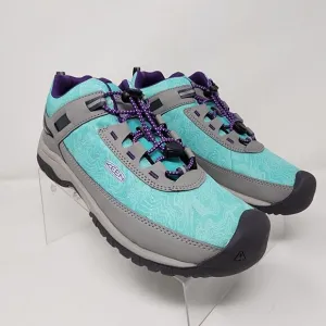 Keen Hiking Shoes Youth 6 Green Targhee Vent Sport Quick Lace Logo Sneakers