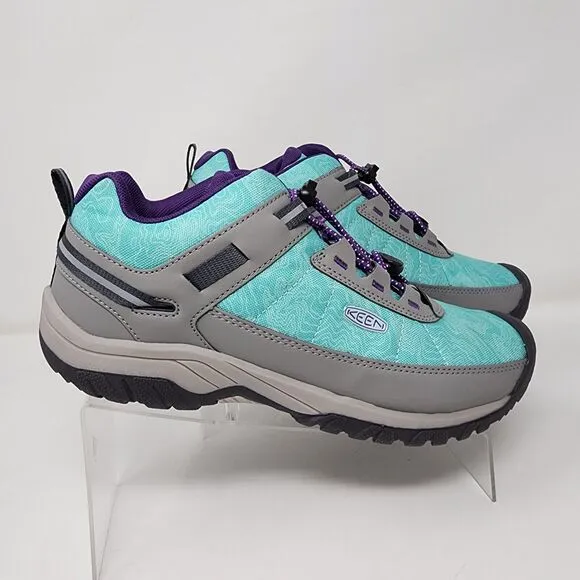 Keen Hiking Shoes Youth 6 Green Targhee Vent Sport Quick Lace Logo Sneakers