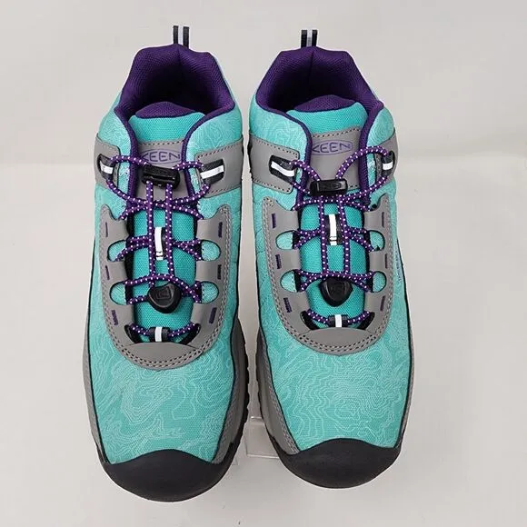 Keen Hiking Shoes Youth 6 Green Targhee Vent Sport Quick Lace Logo Sneakers