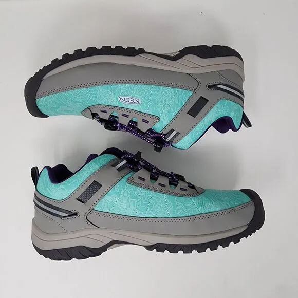 Keen Hiking Shoes Youth 6 Green Targhee Vent Sport Quick Lace Logo Sneakers