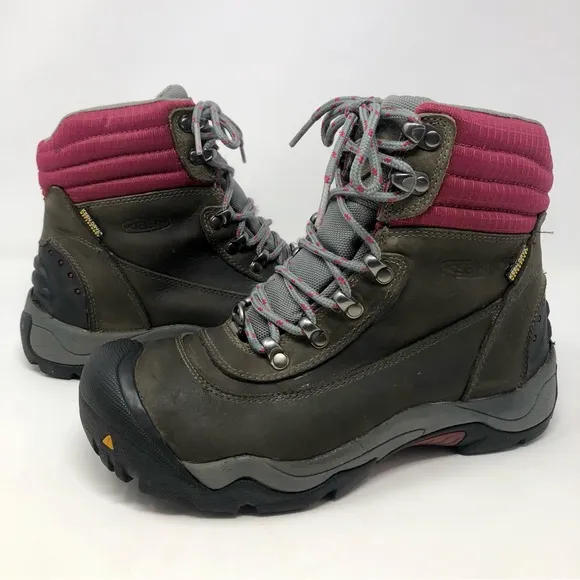 Keen Revel II Hiking Boots Waterproof Nubuck Leather Snowboots 200g Insulation