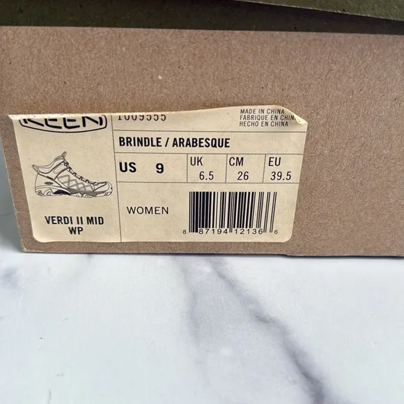 Keen Verdi II Mid Waterproof Lace Up Hiking Boots Size 9 NIB