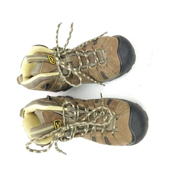 KEEN Voyageur Mid Women Sz 7.5 W Vented Hiking Boots Brown Outdoor 1010138