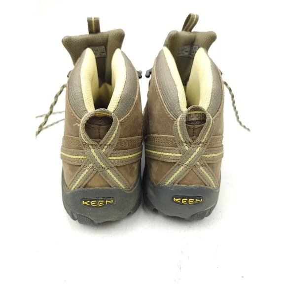 KEEN Voyageur Mid Women Sz 7.5 W Vented Hiking Boots Brown Outdoor 1010138