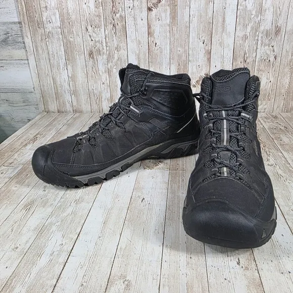 Keen Waterproof Hiking Boots Gore-Tex Lightweight Black Mens Size 16