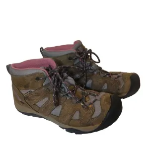Keen Women's Hiking Boots Brown Lace Up Size 9.5.