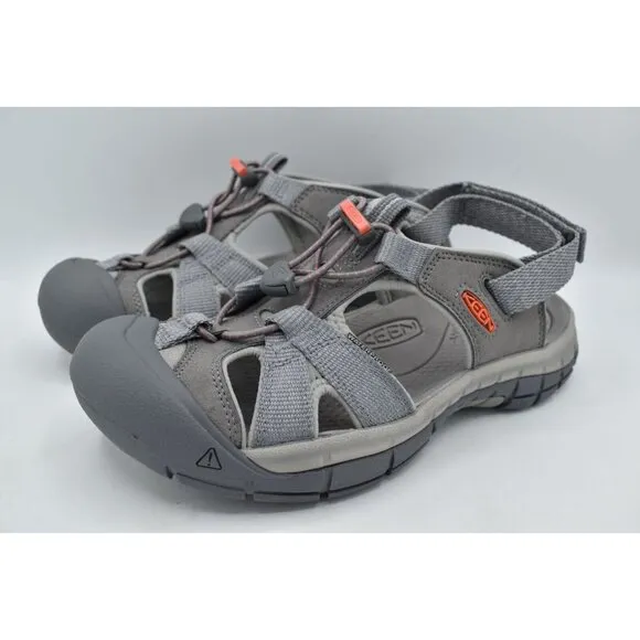 Keen Womens Size 10 Ravine H2 Steel Grey Coral Sport Sandals Shoes