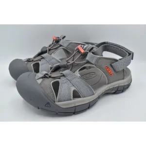 Keen Womens Size 10 Ravine H2 Steel Grey Coral Sport Sandals Shoes