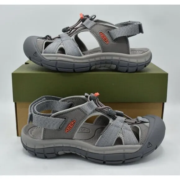 Keen Womens Size 10 Ravine H2 Steel Grey Coral Sport Sandals Shoes