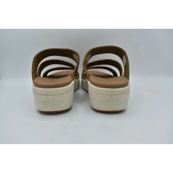 Keen Womens Size 7.5 Ellecity Toasted Coconut Fawn Nubuck Slip On Sandals Shoes