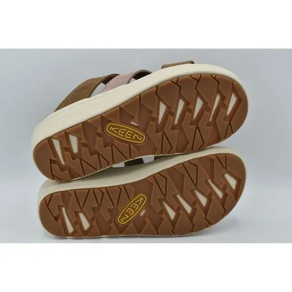 Keen Womens Size 7.5 Ellecity Toasted Coconut Fawn Nubuck Slip On Sandals Shoes