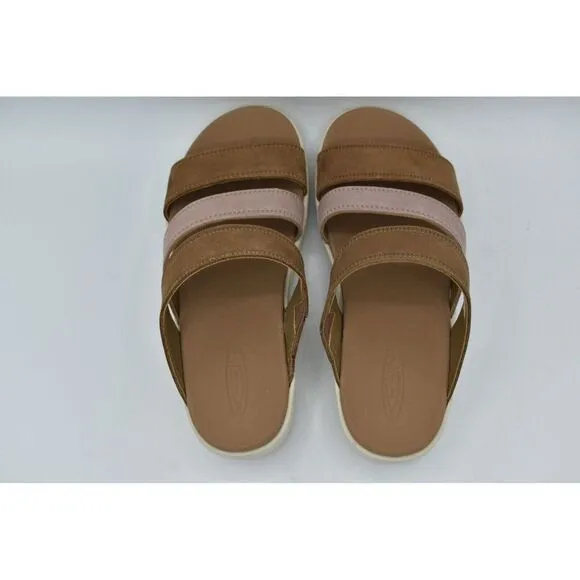 Keen Womens Size 7.5 Ellecity Toasted Coconut Fawn Nubuck Slip On Sandals Shoes