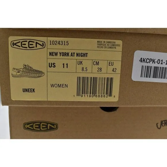Keen Womens Size 11 Uneek &quot;Jerry Garcia&quot; New York at Night Sport Sandals Shoes