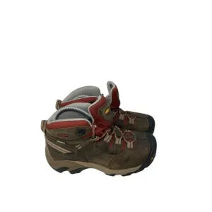 Keen Work Boots Women's Size 8.5 W Detroit Brown Leather Mid Waterproof Hiking
