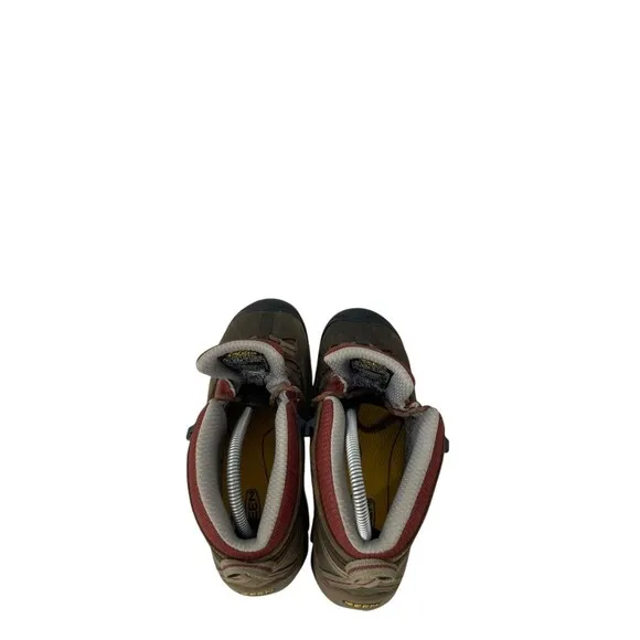 Keen Work Boots Women's Size 8.5 W Detroit Brown Leather Mid Waterproof Hiking