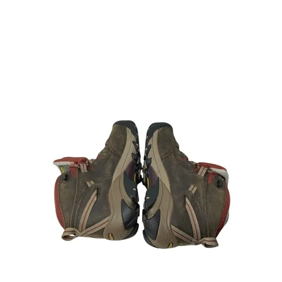 Keen Work Boots Women's Size 8.5 W Detroit Brown Leather Mid Waterproof Hiking