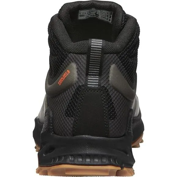 KEEN Zionic Mid Waterproof Hiking Boots for Men Dark Olive/Scarlet Size 8.5