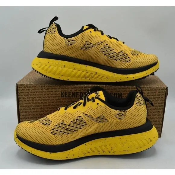 Keen Womens Size 7.5 WK400 Yellow Black Walking Shoes Sneakers
