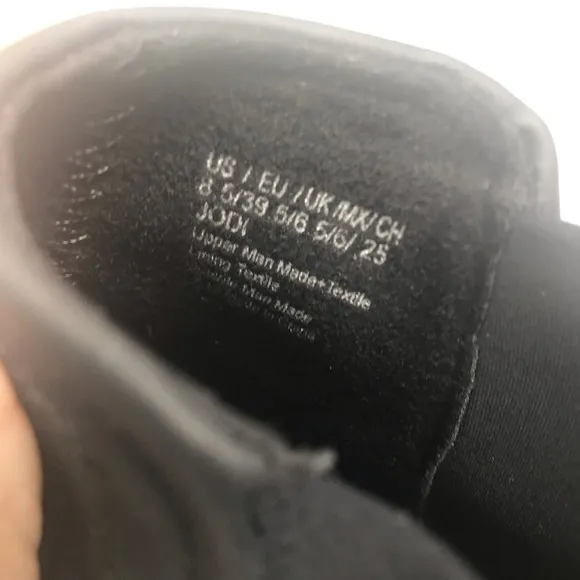 Kenneth Cole Black High Top Sneaker Boots Sz 8