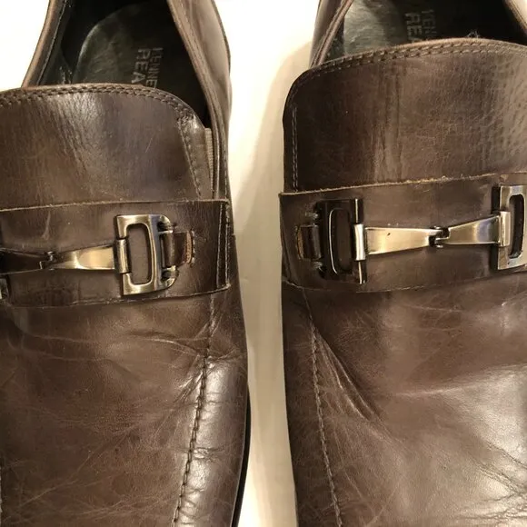KENNETH COLE MEN'S NEW SLIP ON DRESS SHOES  SIZE: 10M