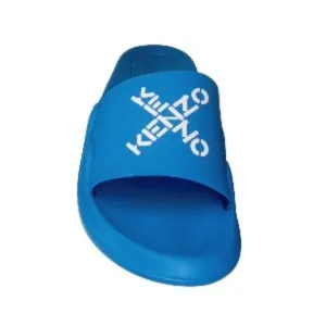 Kenzo Paris Sport PVC Pool Slides in Cyan FR 44 (US 10) NWT