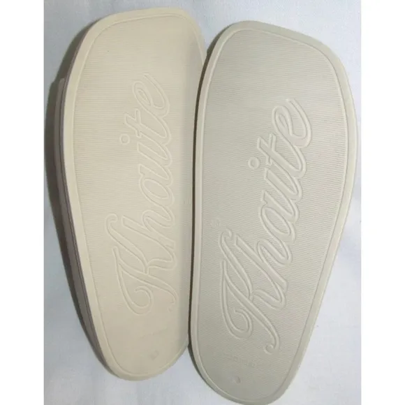 KHAITE Brighton Rubber Beach Summer Sandals Slides Shoes Womens Size 38 US 8