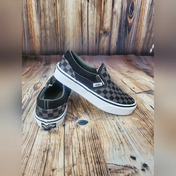 KIDS' VANS ASHER SLIP-ON SKATE SHOES