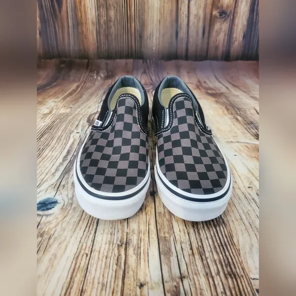 KIDS' VANS ASHER SLIP-ON SKATE SHOES