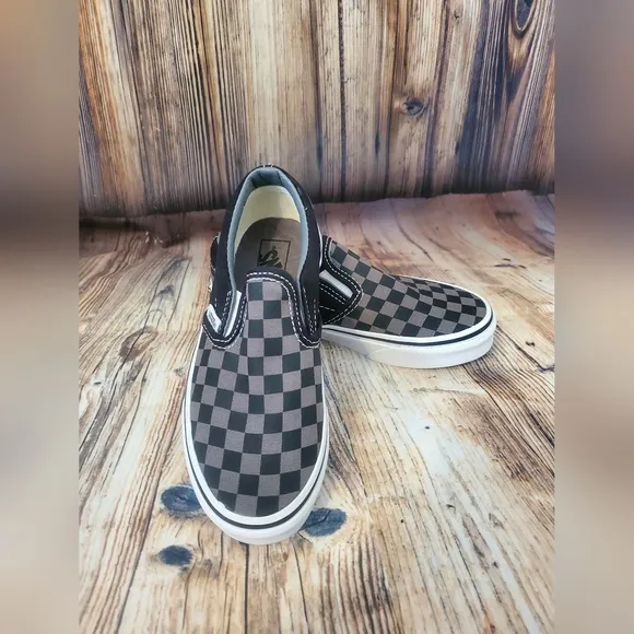 KIDS' VANS ASHER SLIP-ON SKATE SHOES