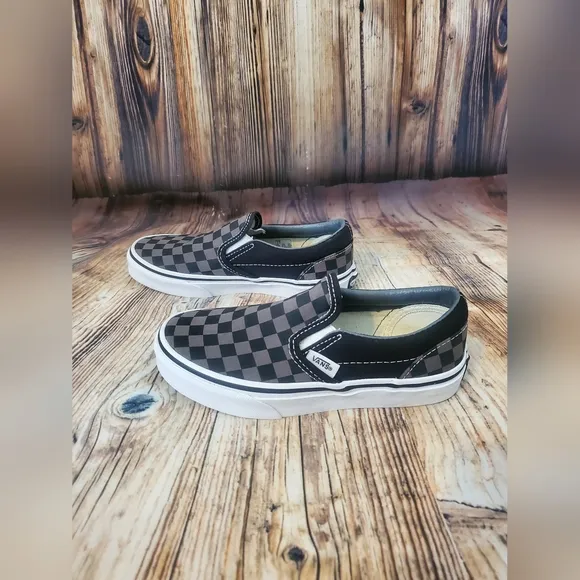 KIDS' VANS ASHER SLIP-ON SKATE SHOES