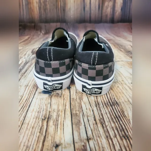 KIDS' VANS ASHER SLIP-ON SKATE SHOES