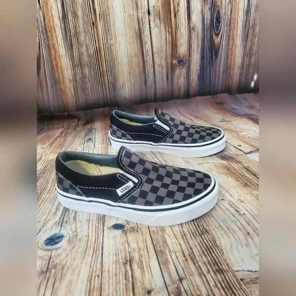KIDS' VANS ASHER SLIP-ON SKATE SHOES