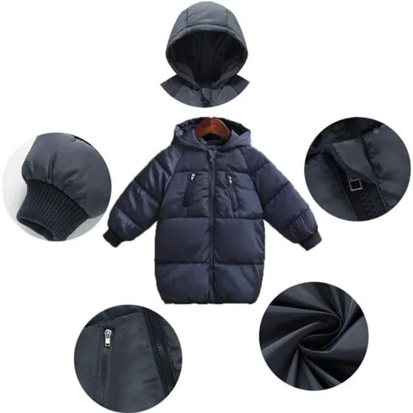 Kids Winter Coats with Hooded Light Puffer Coat Padded Jacket