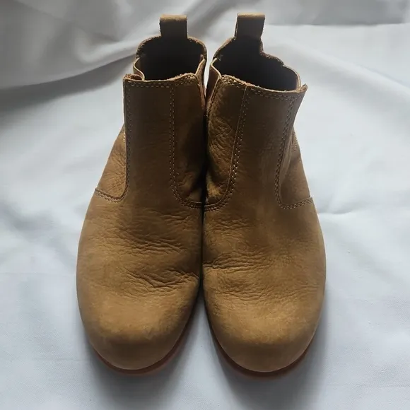 Kodiak Chelsea Leather Boots Low Rider Bootie Brown Pull On Round Toe Size 8